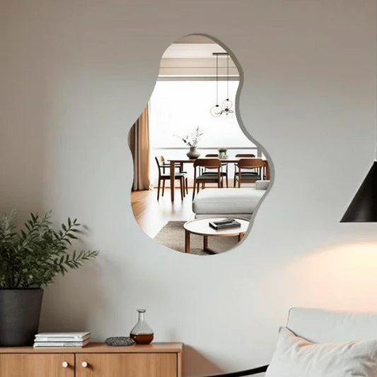 Grande specchio a figura intera in bio-ottica, 115 x 60 cm, lucido, decorativo, in offerta.