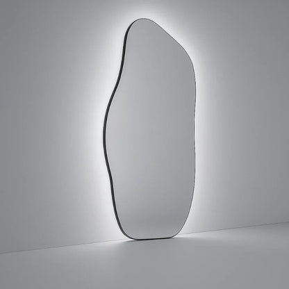 Lopazzi Grande Specchio a Parete in Cotone Biologico con LED Warm/Cool Touch, 115 x 60 cm – Saldi